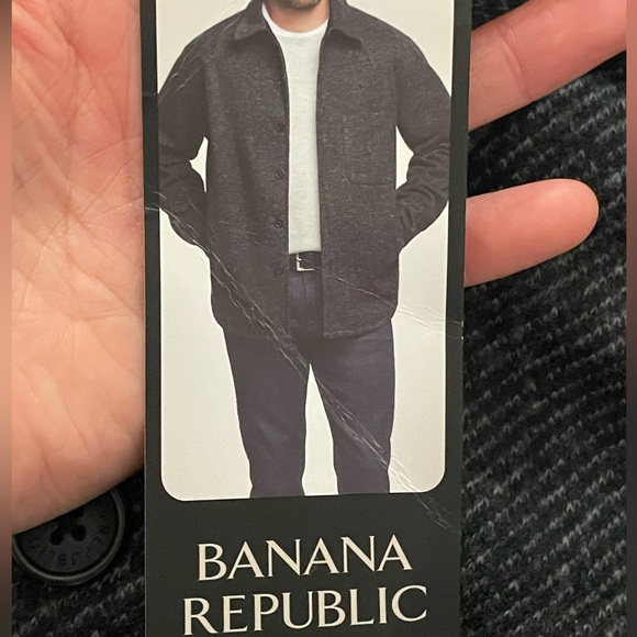 Banana Republic Men's Charcoal Shirt Jacket - Picture 8 of 12